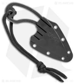 CRKT Owlet Fixed Blade Neck Knife Skeletonized (2.125" Black Stonewash) 2716 -CRKT Store CRKT Owlet Neck Skeletonized Black SW 2716 BHQ 103912 jr sheath