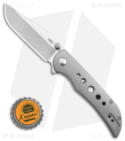 CRKT Oxcart Frame Lock Assisted Knife Stainless Steel (3.05" Satin) 6135 -CRKT Store CRKT Oxcart FL Assisted Knife Stainless Steel 3in Satin BHQ 145865 td size jr