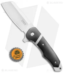 CRKT Philip Booth Ripsnort Liner Lock Flipper Knife Black (2.8" Satin) 7270 -CRKT Store CRKT Philip Booth Ripsnort LL Black Satin 7270 BHQ 71231 jr bottlecap