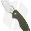 CRKT Pilar Frame Lock Knife OD Green G-10 (2.4" Satin D2) 5311D2D