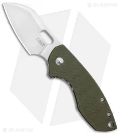 CRKT Pilar Frame Lock Knife OD Green G-10 (2.4" Satin D2) 5311D2D