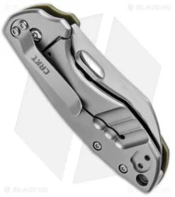 CRKT Pilar Frame Lock Knife OD Green G-10 (2.4" Satin D2) 5311D2D -CRKT Store CRKT Pilar FL OD Green G 10 Satin 5311D2D BHQ 93244 jr side