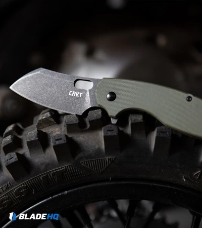 CRKT Pilar Large Frame Lock Knife OD Green G-10 (2.6" Black SW D2) BHQ Exclusive 5 CRKT Pilar Large Frame Lock Knife OD Green G-10 (2.6" Black SW D2) BHQ Exclusive - Image 5