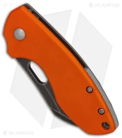 CRKT Pilar Frame Lock Knife Orange G-10 (2.4" Black SW) 5311GKG -CRKT Store CRKT Pilar Orange G10 Acid SW BHQ 84147 er spine