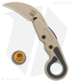 CRKT Provoke Kinematic Morphing Karambit Folding Knife (2.4" Desert Sand) -CRKT Store CRKT Provoke Kinematic Morphing Karambit Folding Knife 2.4in Desert Sand 4040DS BHQ 113912 LS Bottlecap