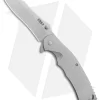 CRKT Rasp Frame Lock Flipper Knife Stainless Steel (3.67" Stonewash) 2081