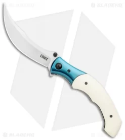 CRKT Ritual Spring Assisted Knife Ivory Micarta (4.5" Satin) 7471