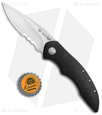 CRKT Ruger Knives High-Brass Spring Assisted Knife Black (3.2" Satin Serr) R2601 4 CRKT Ruger Knives High-Brass Spring Assisted Knife Black (3.2" Satin Serr) R2601 - Image 4