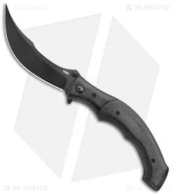 CRKT Ritual Spring Assisted Knife Black Micarta (4.37" Black 14C28N) 7471K