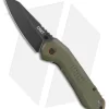 CRKT Schwarz Overland Frame Lock Knife OD Green G10 (2.99" Stonewash) 6280