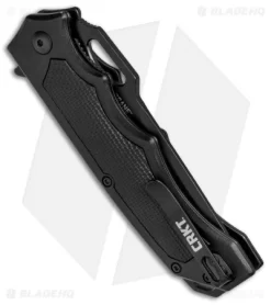 CRKT Septimo "Forged By War" Liner Lock Knife Black (3.62" Black) 7050 -CRKT Store CRKT Septimo Forged By War LL Black Black 7050 BHQ 71243 jr side