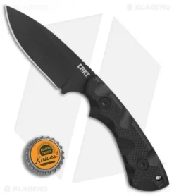 CRKT Siwi Drop Point Fixed Blade Knife Black G-10 (3.34" Black) 2082 -CRKT Store CRKT Siwi Drop Point black G10 black BHQ 76693 er bottlecap