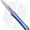 CRKT Stickler Liner Lock Assisted Flipper Knife Blue Aluminum (3.4" Satin)