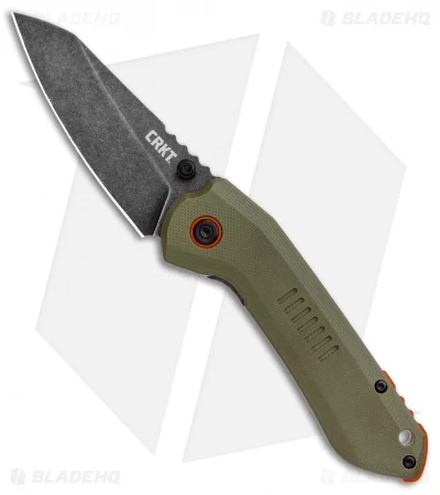 CRKT Schwarz Overland Frame Lock Knife OD Green G10 (2.99" Stonewash) 6280 3 CRKT Schwarz Overland Frame Lock Knife OD Green G10 (2.99" Stonewash) 6280 - Image 3