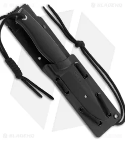 CRKT TSR Terzuola Survival Rescue Fixed Blade Knife Black GFN (4.3" Satin ) 2061 -CRKT Store CRKT T SR Terzuola survival rescue black GFN satin 2061 BHQ 51818 er spine