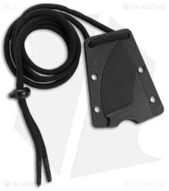 CRKT Schwarz Tailbone Fixed Blade Knife Orange Cord-Wrapped (2.4" SW) 2415 -CRKT Store CRKT Tailbone Fixed Black Orange Cord BHQ 119326 jr sheath