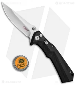 CRKT Tighe Tac Two Clip Point Automatic Knife GRN (3.38" Satin) 5230-Conv -CRKT Store CRKT Tighe Tac Two Clip GRN CONV CRKT 5230 BHQ 71815 jr bottlecap