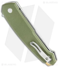 CRKT Vox Tueto Spring Assisted Flipper Knife OD Green G-10 (3.3" Satin) 5325 -CRKT Store CRKT Tueto SA Filpper OD Green G 10 Satin 5325 BHQ 119344 jr side