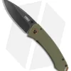 CRKT Burnley Tuna Frame Lock Knife Green G-10 (3.25" Black) 2520