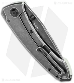 CRKT Tuna Frame Lock Blade HQ Exclusive Knife Natural G-10 (3.25" Smokewash D2) -CRKT Store CRKT Tuna FL Natural G 10 Smokewash 2520JKD2 BHQ 114002 jr side