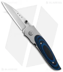 CRKT Viele Mini Wasp Liner Lock Knife Black/Blue G-10 (2.5" Bead Blast) 8001