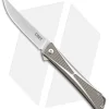 CRKT Crossbones Liner Lock Knife Aluminum (3.5" Satin) 7530