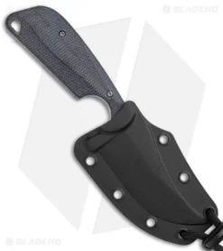 Flytanium Black Micarta + CRKT Folts Minimalist Persian Knife (2.25" Satin) -CRKT Store Flytanium Black Micarta CRKT Folts Minimalist Persian Satin BHQ 174899 jr sheath