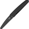 CRKT Inara Framelock CR7140, 2.783" 8Cr14MoV Plain Blade, Black G10 Front W/ 2Cr13 SS Back Handle