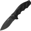 CRKT K221KKP Foresight Assisted Opening, 3.53" 1.4116 Steel Stonewashed Plain Blade, Glass Reinforced Nylon Handle