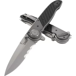 CRKT M40 Deadbolt Lock Veff CRM4015, 3.999" 1.4116 Combo Edge, Bolster - 6063 Al | Onlay - Glass Reinforced Nylon Handle -CRKT Store M40 Deadbolt Lock Veff 3 67297.1579296670
