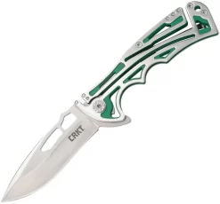 CRKT 5241 Nirk Tighe Green, 3.17" 8Cr14MoV Satin Plain Blade, 420J2 Handle