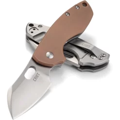 CRKT Pillar Framelock Copper CR5311CU, 2.382" 8Cr13MoV Plain Blade, Handle Has A Copper Front W/ 2Cr13 SS On The Back -CRKT Store Pillar Framelock Copper 3 58811.1579271019
