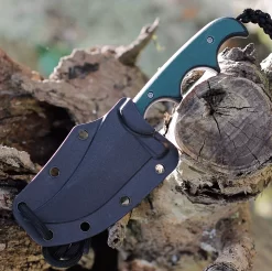 CRKT Minimalist Persian Neck Knife - Green Resin Fiber (2.76" 8Cr13MoV Bead Blast) 2379 -CRKT Store cr2379.2 23555.1628188692