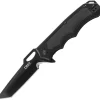 CRKT 7050 Septimo, 3.6" 8Cr13MoV Black Combo Blade, Aluminum Handles W/TPR Inserts