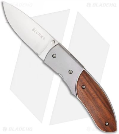 CRKT Kommer 30-30 Cocobolo Folding Knife (3" Satin Plain) 2865W 1 CRKT Kommer 30-30 Cocobolo Folding Knife (3" Satin Plain) 2865W