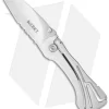 CRKT Klecker NIRK NOVO Folding Knife W/ Brushed Frame (2.75" Satin Serr) 5175