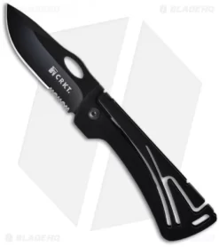 CRKT Klecker NIRK Lockback Knife (3.125" Black Serr) 5185
