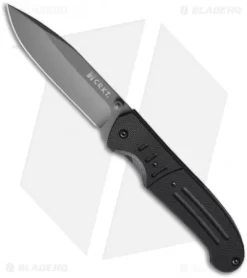 CRKT Ignitor T Spring Assisted Knife W/ Black G10 (3.38" Gray Plain) 6860