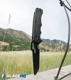 CRKT Septimo "Forged By War" Liner Lock Knife Black (3.62" Black) 7050 -CRKT Store crkt Septimo 7050 BHQ 71243 dl