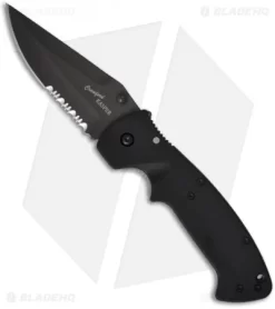 CRKT Crawford Kasper Liner Lock Knife (3.75" Black Serr) 6783Z