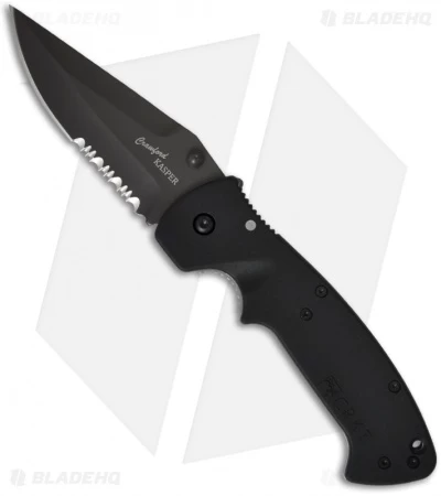 CRKT Crawford Kasper Liner Lock Knife (3.75" Black Serr) 6783Z 1 CRKT Crawford Kasper Liner Lock Knife (3.75" Black Serr) 6783Z