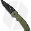 CRKT Crawford Kasper Liner Lock Knife OD Green Zytel (3.75" Black) 6773KOD