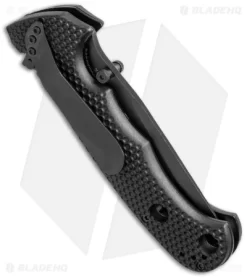 CRKT Hammond Cruiser Liner Lock Knife (3.75" Black Serr) 7914KN -CRKT Store crkt hammond cruiser 7914kn side cm