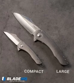 CRKT Jettison Frame Lock Flipper Knife (3.25" Stonewash) 6130 -CRKT Store crkt jettison knife size comparison bp