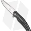 CRKT Ken Onion Ripple Frame Lock Knife Black (3.125" Satin Serr) K405KXS