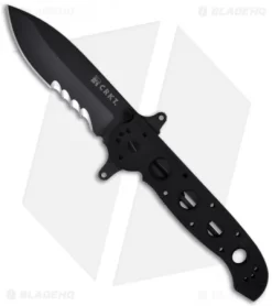 CRKT Carson M21-14SFG Special Forces G-10 Folding Knife (3.875" Black Serr)