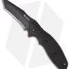 CRKT Shenanigan Tanto Liner Lock Knife Black Aluminum (3.25" Black Serr) K490KKS