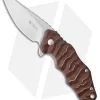 CRKT Onion Wrinkle 2 Folding Knife Brown (2.75" Satin) K200BXP