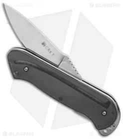 CRKT Rollock Pocket Knife Black Translucent (2.25" Polish) 5202K -CRKT Store crkt rollock black 5212k half open cm