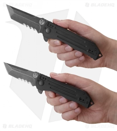 CRKT Ruger Knives 2-Stage Compact Tanto Flipper Knife (3.5" Black SW) R2103K 3 CRKT Ruger Knives 2-Stage Compact Tanto Flipper Knife (3.5" Black SW) R2103K - Image 3
